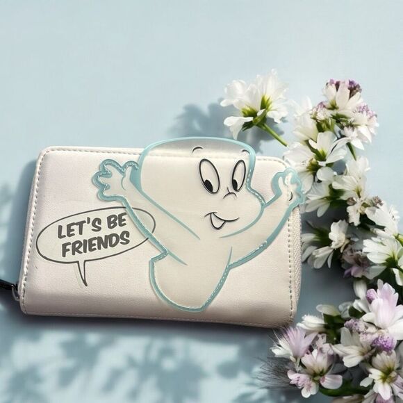 Loungefly x Casper the Friendly Ghost Glow Zip Around Wallet 6” x 3.75” Kidcore - Picture 1 of 3
